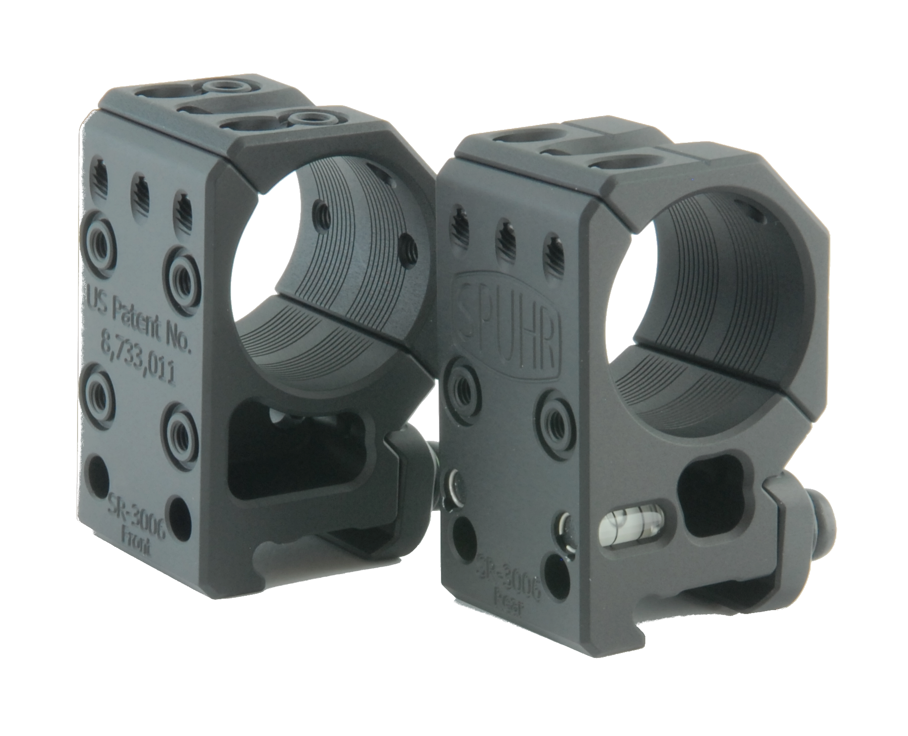 Тактические кольца SPUHR D30mm для установки на Picatinny, H34мм,без наклона (SR-3006) 1 Тактические кольца SPUHR D30mm для установки на Picatinny, H34мм,без наклона (SR-3006)