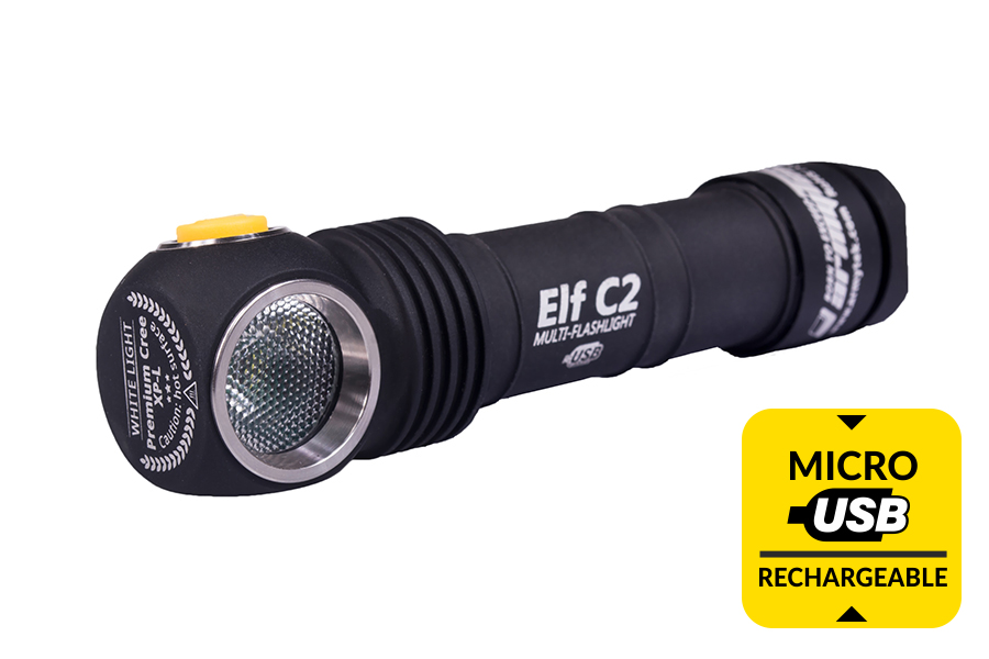 Фонарь Armytek Elf C2 Micro-USB 980лм XP-L (теплый свет) + 18650 Li-Ion 1 Фонарь Armytek Elf C2 Micro-USB 980лм XP-L (теплый свет) + 18650 Li-Ion