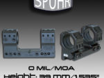 Тактический кронштейн SPUHR D34мм для установки на Picatinny, H39мм, без наклона (SP-4007)